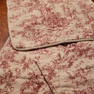 GORGEOUS Handmade Toile Crib set